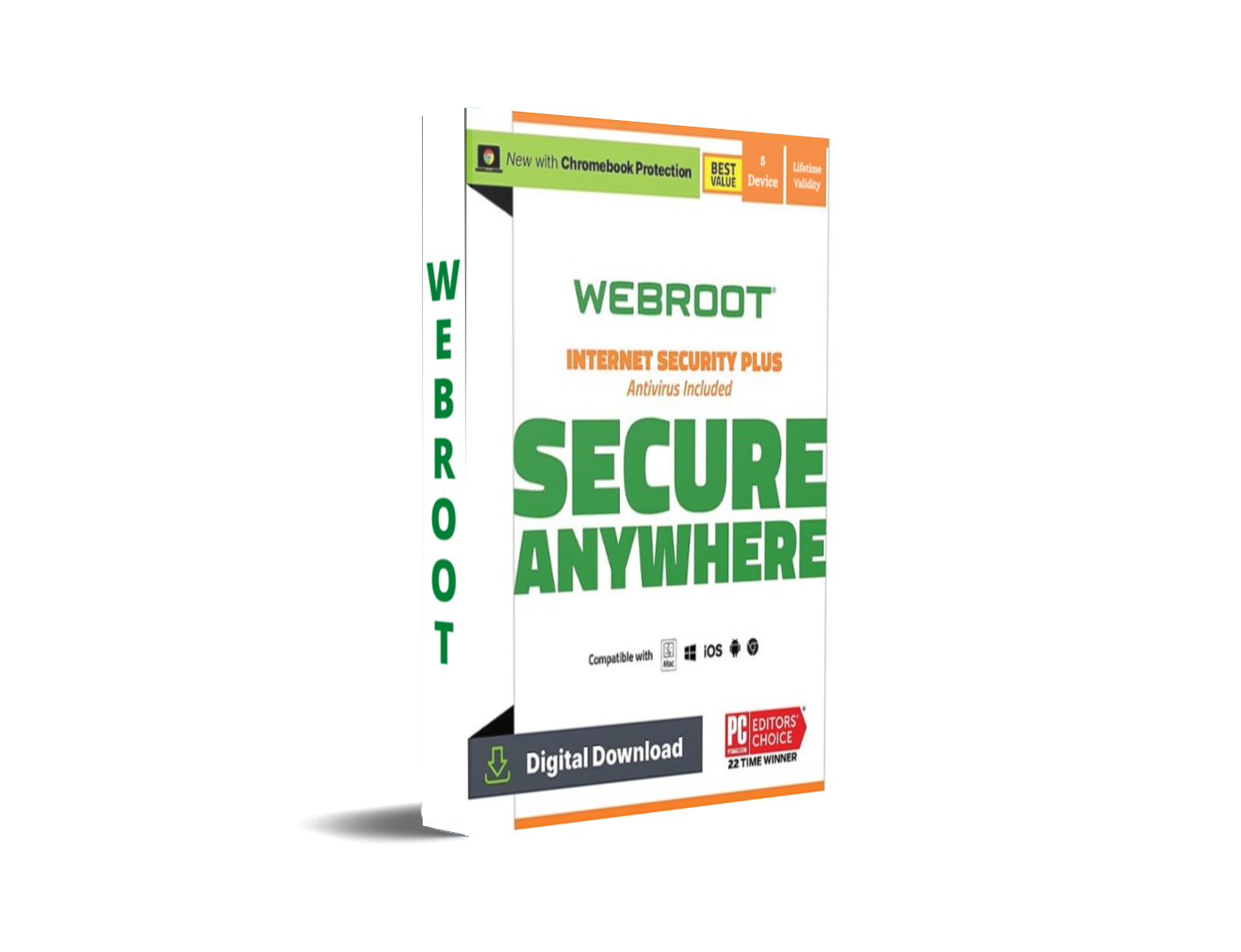 Webroot Internet Security + Secure Anywhere 1 Device 1 Year