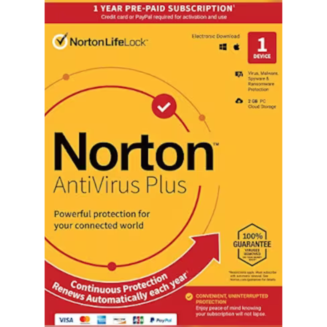 Norton AntiVirus Plus | 1 Device | 1 Year